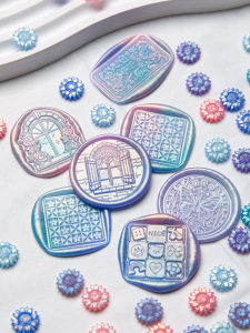 Aurora Flash Powder Fire Seal Wax Sealing Wax Beads Color Changing Polarized Gold Powder Set Envelope Sealing Mars Pearl Wax