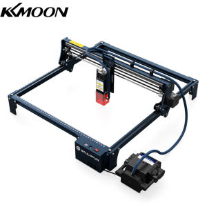 KKmoon SCULPFUN S30 PRO La-ser Engraver with Automatic Air-assist System 10W Engraving Machine with Replaceable Lens Eye Protection Shield 410x400mm Engraving Area for Engraving and Carving Balsa Wood 304 Stainless Steel Aluminum Oxide Acrylic Cardboard