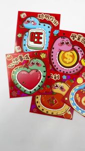 Pinky Bee Angpau Hongbao Ular Persegi Gold Premium Imlek 71011300