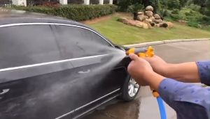 watering garden ฝักบัวรดน้ำเเรงดัน ชุดหัวฉีดน้ำ หัวฉีดน้ำแรงดันสูง ต่อสายยาง4หุน(1/2) ข้อต่อครบชุด หัวฉีดทองเหลืองแท้พร้อมยาง ABS