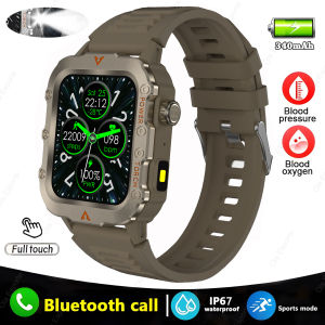 New 2026 Men Sports Smart Watch 2.01 Screen Blood Oxygen Bluetooth Talking Watch Multi Sport LED Flashlight Outdoor Smart Watch