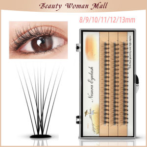 Nesura Scarecrow Natural Grafted with False Eyelashes Extended Single Eyelash Bundle Single Root Cluster Eyelash10D 30D