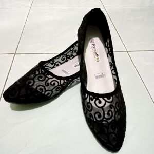 Flatshoes Brukat Sepatu wanita jala brukat Sepatu ballet kekinian flat shoes