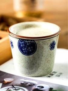 Japanese Style Ceramic Soup Bowl with Lid One-Person Serving Water-Sealed Steaming Bowl Personal Specialty Tea Bowl Dishware