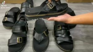 dép quai ngang doctor martens thái lan da bò cao cấp đế cao 3cm full hộp