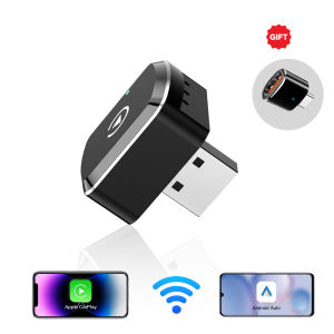 CarPlay Android Auto Wireless Adapter USB Dongle 5G WIFI Car Mini Box Plug And Play Universal For Toyota Honda Nissan Ford VW