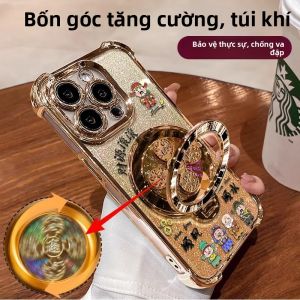 Ốp Lưng Điện Thoại Di Động Bằng Silicon Sáng Tạo Phong Cách Trung Hoa Chống Rơi Chống Sốc Chống Trượt Cho Apple 17promax iPhone 16