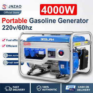 Gasoline Generator Portable Four Stroke Gasoline Generator 4000W Dual Protection System with Ultra High Performance 220v Home Household Outdoor Generator New High Quality Powerful Generator