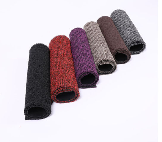 Car Floor Mats Universal Carpet Style Single Piece Easy to Clean PVC Material Customizable Size Auto Comfort Seat Cushion