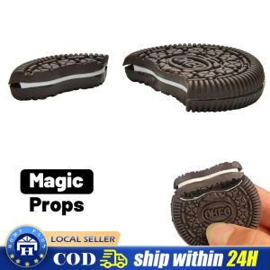 【Local delivery】 Biscuit Bitten and Restored Close-Up Magic Street Trick Gimmick Cookie Toy Cute Magic Tricks Cookie for Kids Gifts
