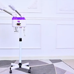 Steamer Facial uap wajah Vapozone standing Facial Steamer 3 in 1 Hot & Cold + Lampu Facial Led Magnifiying Vaporizer Sprayer Super Steam Hidrator Alat Uap Wajahr Deep Cleaning Perawatan Kecantikan Rumah tangga Salon