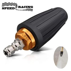 Turbo Nozzle for Pressure Washer 360° Rotating with 1/4" Quick Connector 3600 PSI Orifice 2.5/3.0/3.5/4.0 GPM