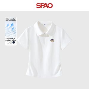 spao | Polo Style Fitted T-Shirt for Women