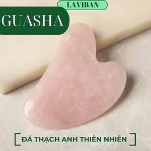 Bộ Đá Guasha Massage xoá nhăn + Cây Lăn Massage Nâng Cơ Bằng Đá Tự Nhiên