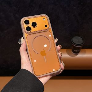 Clear Magnetic Phone Case For iPhone 17 16 15 14 13 12 11 Pro Max Plus 17 Pro 17 Air Shockproof Magsafe Case Colorful Back Cover