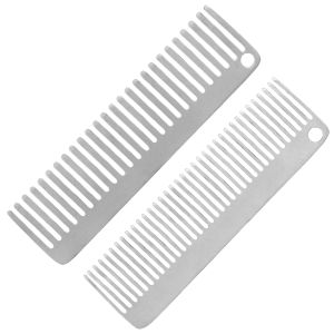 Heat-Resistant Titanium Comb Anti-Static Pocket Tool for Camping Hiking Outdoor Survival Gear
