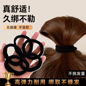 ยางรัดผมทรงกลมสีดำ กล่อง เครื่องประดับผม แฟชั่นสำหรับผู้หญิง ระดับไฮเอนด์ รุ่นใหม่ 2025 ดอกไม้ตกแต่งผม เครื่องประดับผม