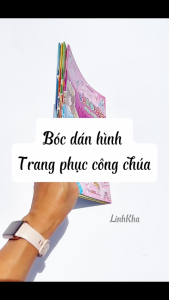 Sách Bóc Hình Dán Trang Phục Váy Áo Công Chúa - Sticker Giấy Dán (lẻ tuỳ chọn) Minh Long