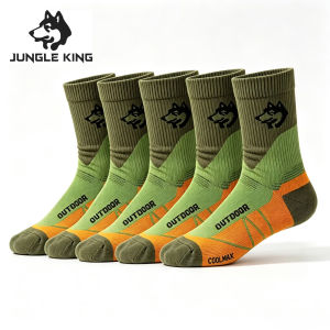 Mountainhiker | 5 Pairs Mens Breathable Crew Socks Soft Warm Elastic Womans Sports Socks for Spring Autumn Winter Daily Casual Wear