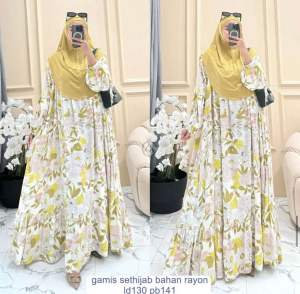 Gamis Hijab Jersey Jumbo Ld 120 - Rayon Diamond Hijab Jersey Terbaru 2025