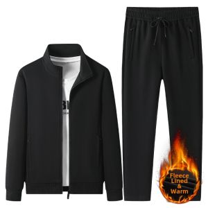 XIUYULIN | Mens Sportswear Set Autumn Spring Winter Fleece No-Brand