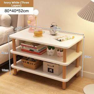 Compact Solid Wood Bedside Shelf For Renters Minimalist Design
