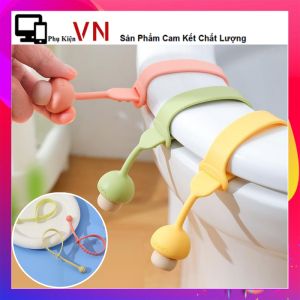 Dây Silicon Nâng Nắp Bồn Cầu Thông Mình Hình Cây Nấm - Kẹp Nắp Bồn Cầu Chống Trượt Có Thể Điều Chỉnh Tránh Chạm Giữ Vệ Sinh Mẫu Mới - Nhấc Nắp Bồn Cầu