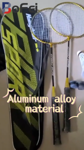 【Buy 1 Free 3】Badminton Set 2Pcs Beginner Exercises Durable Alloy Badminton Racket Teenager Training