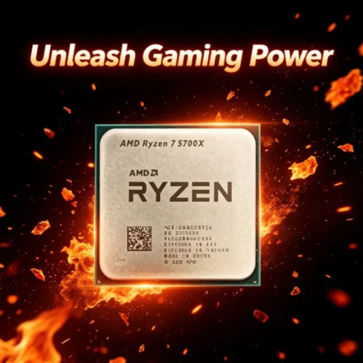 AMD | AMD Ryzen 7 5700X Creator Desktop Processor 8-Core 16-Thread 4.6GHz 65W 7nm Zen3 36MB Cache AM4 Gaming CPU Without Cooler