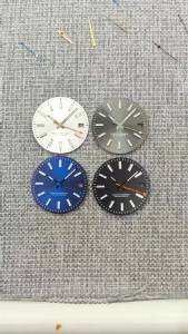 GRAMOCK 29mm White Black Blue Grey Sunberst Silver Stick Mark Watch Dial Luminous Face Fit NH35 NH36 Fit 3.0 oclock Movement