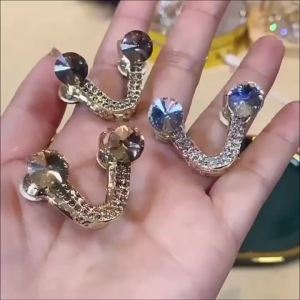 High Ponytail Fixing Hair Clip Water Drilled Shark Design