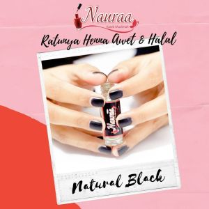 KUTEK HALAL UNTUK SHOLAT NAURAA Bebas Alkohol Tahan Lama Henna Kuku Cat MAROON