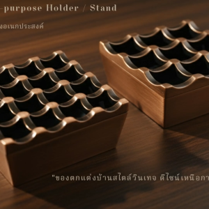 ที่เขี่ยบุหรี่สแตนเลสแบบโบราณส๊ทองแดง ขนาด 9x9x4 ซม. ตกแต่งบ้านสไตล์วินเทจ ดีไซน์คลาสสิก ใช้งานได้หลากหลาย สำหรับโต๊ะรับแขก โต๊ะทำงาน หรือชั้นวางของ