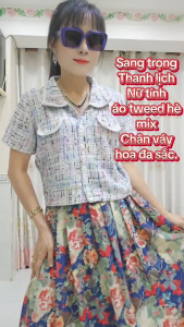 Áo Chân váy kiểu đẹp Áo Chân váy Nữ thời trang cao cấp (Bán theo cái)