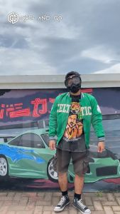 Jaket Varsity NBA Pria Wanita Celtics Bomber Basket Series Premium Bordir - Jumpshot