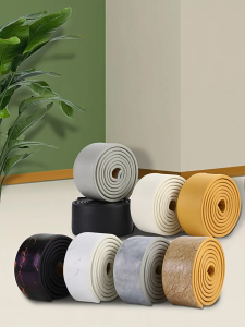 NEAVERLER01 2M/Roll 3D Self Adhesive Skirting Line Wall Sticker Thickened Anti-collision Decoration Strips Living Room Bedroom Corner Line