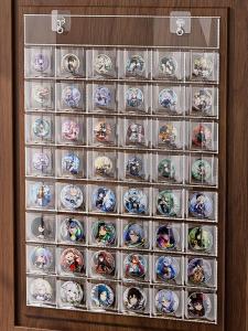 Giá Đỡ Trưng Bày Phim Hoạt Hình Trong Suốt Chống Ôxido 75mm Biji Bảo Vệ Túi Thẻ Lưng Laser Ticket Display Rack