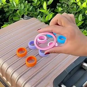 8PCS/Set Luggage Wheels Protector Thicken Texture Silicone Suitcase Wheels Guard Cover Reduce Noise for Luggage Office Chairs