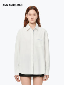 ANN ANDELMAN | Casual Loose-Fit Long-Sleeve White Shirt