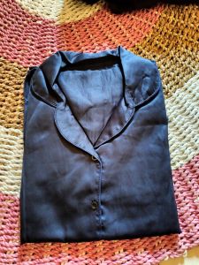Setelan baju tidur piyama CP satin silk exlusive wanita lengan pendek celana panjang