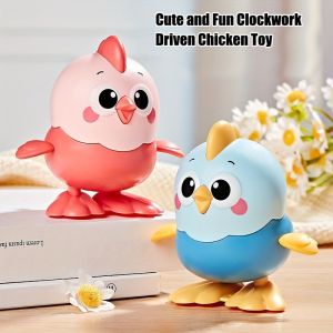 Wind-Up Jumping Chicken Toy - 6 Colorful Clockwork Chicks for Kids No Battery Needed Fun Toddler Toys for Birthday Gifts