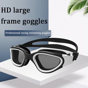 High Definition Anti-Fog Adult Swim Goggles Silicone Wide Vision Swimming Goggles for Competitive Swimming Training Surfing