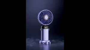 🔥SG Ready Stock! Digital Display Handheld Fan - 5 Speeds Foldable Portable Long Battery Life | Beat SG Heat Anywhere