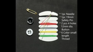Hotel Mini Travel Sewing Kit Kits Hand Sew emergency use Needle button thread safety pin 50 set
