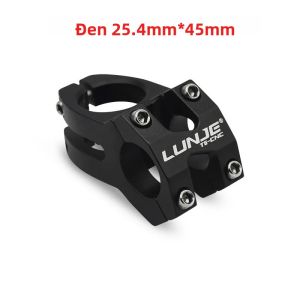 Cổ Lái Xe Đạp LUNJE MTB 25.4/31.8x45 Hợp Kim Nhôm Siêu Bền Tay Lái Ngắn Dành Cho Xe Đua Xuống Dốc Đường Trường Đường Kính Kẹp 26-35mm