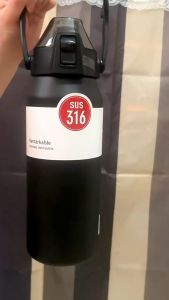 Sport Bottle 316 Stainless Steel 24H Warm/Cool Vacuum Flask Big capacity Sports Flask Cellphone Stand Handle Tumbler