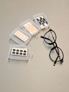 Ultra-Soft Sponge Nose Pads for Glasses Anti-Slip Pressure Relief Design Non-Slip Sponge Inserts for Glasses No Nose Bridge Marks