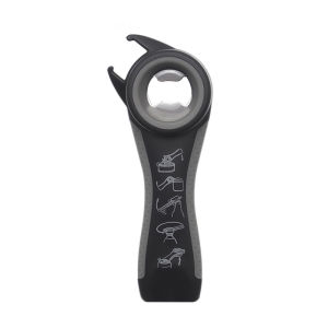 5 In 1 Multi-function Bottle Opener Stainless Steel Can Bottle Open Plastic Jar Opener Beer Good Kitchen Tools For Bartender