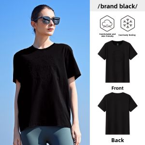Jeep | Jeep Outdoor Round Neck T-Shirt Mens Solid Color 3D Print Casual Summer Cool Feeling Womens Short Sleeve Cotton Polyester Blend
