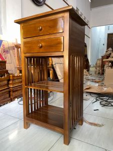 Meja nakas bedside sudut jati solid